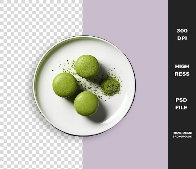 PSD una ciotola di lime verdi si trova su un piatto con un'immagine di lime verdi