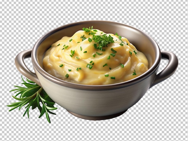 PSD bowl of mashed potatoes