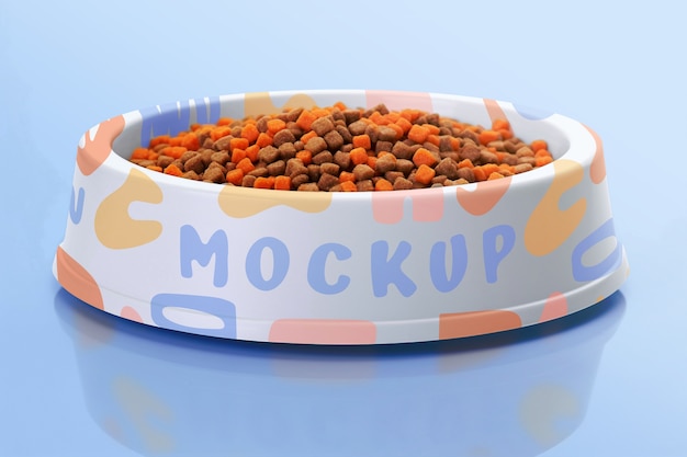 PSD bowl mockup for pet food