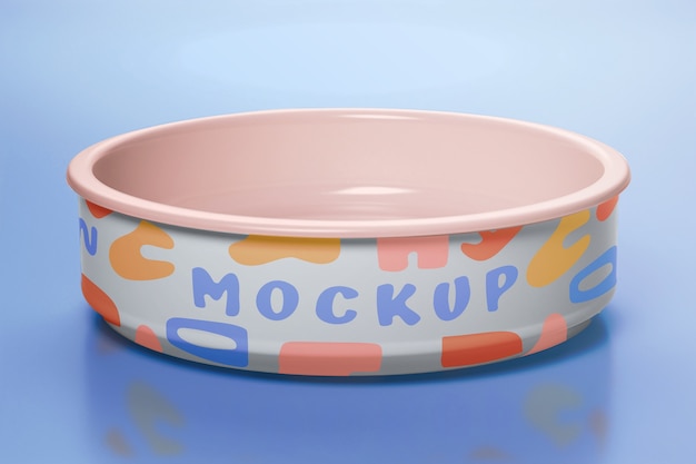 PSD bowl mockup for pet food