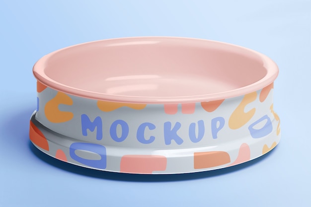 PSD bowl mockup for pet food