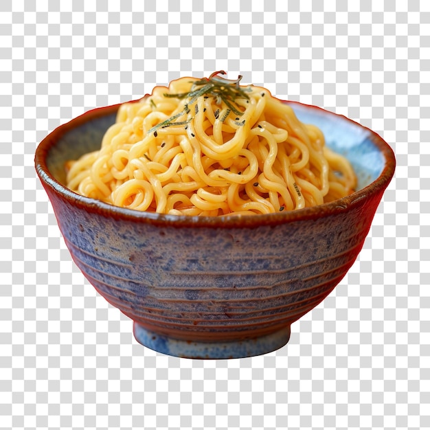 Bowl of noodles isolated on transparent background png