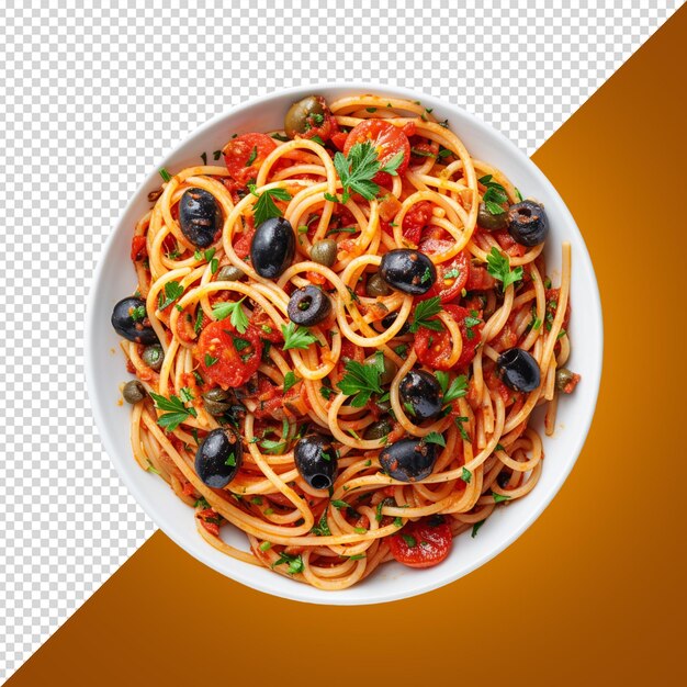 PSD a bowl of pasta with berries and a white bowl with a red background