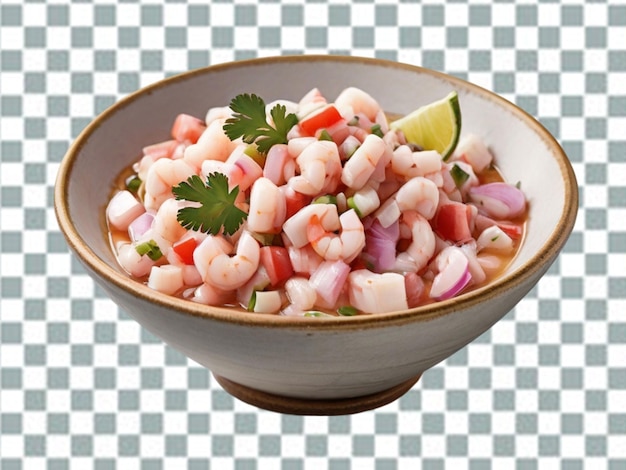 PSD bowl of russian vegetable salad png
