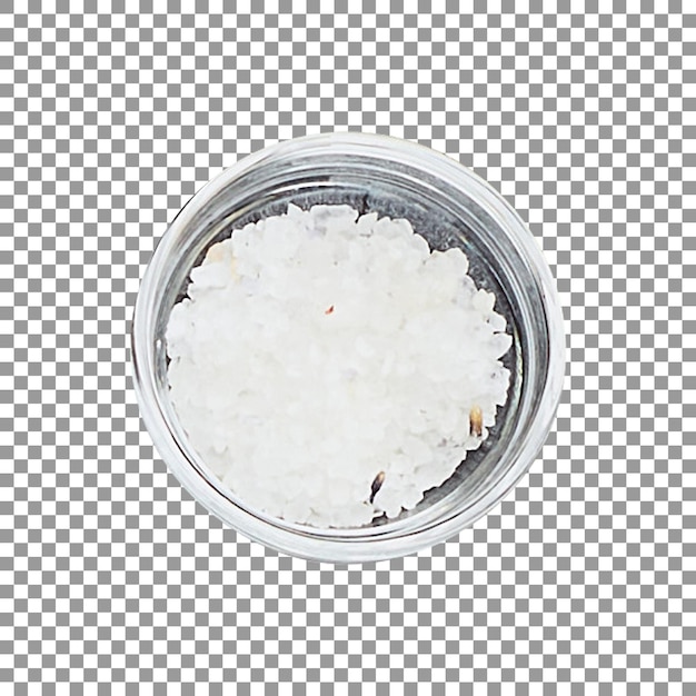 bowl of salt isolated on transparent background