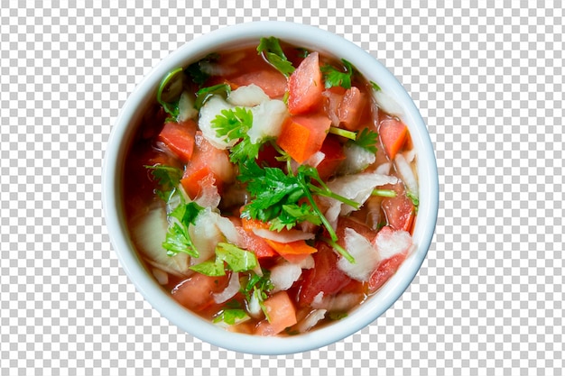 Bowl with pepper sauce transparente background png