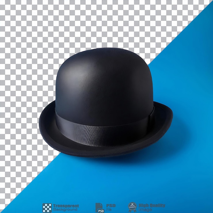 PSD bowler hat isolated