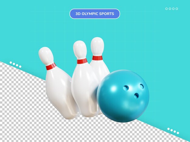 Bowling 3d icon