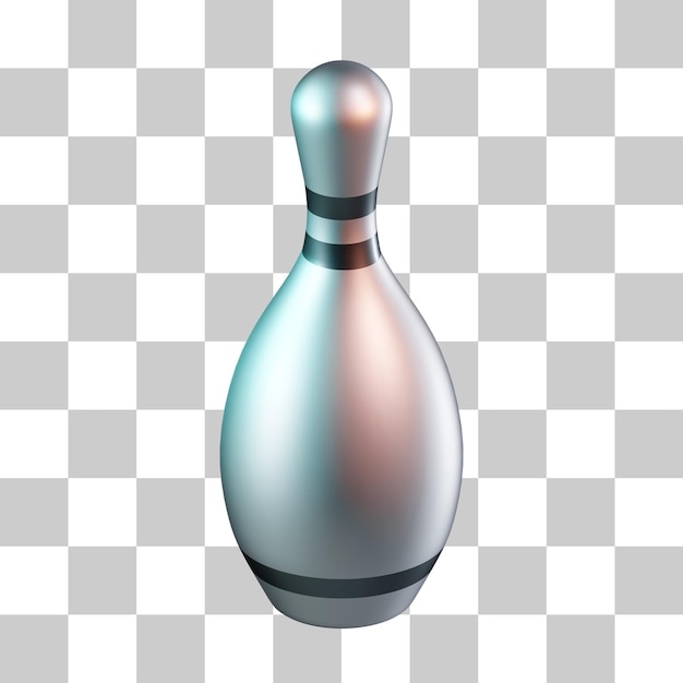 PSD bowling pin 3d icon