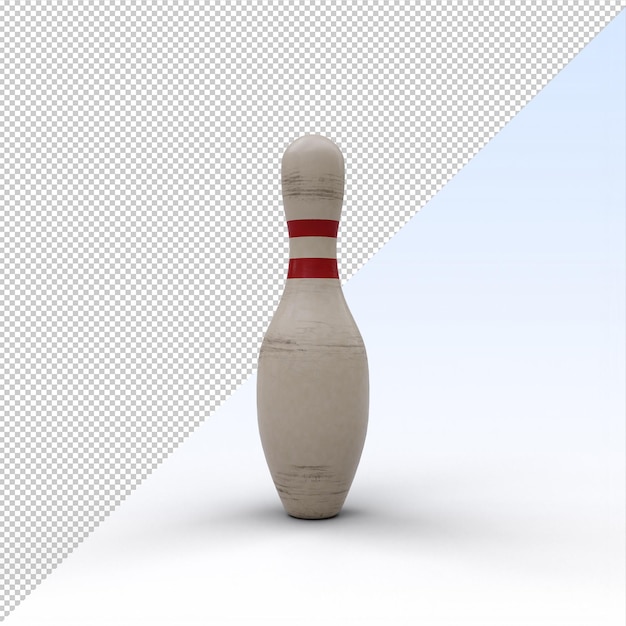 PSD bowling pin geïsoleerd