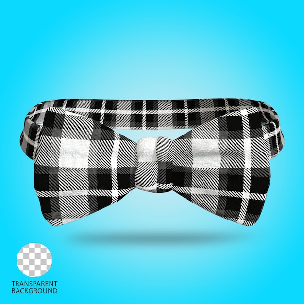 PSD bowtie clothes isolated 3d rendered illustration