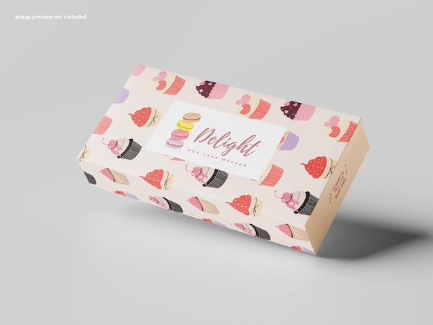 Mockup di torta in scatola