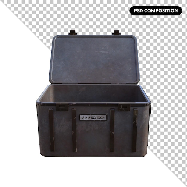 box container isolated 3d