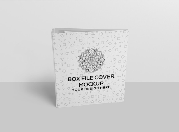 Box file cover mockup