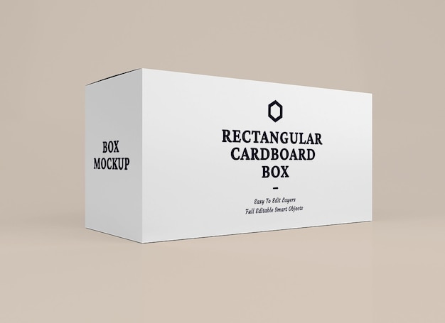 PSD box mockup design in packaging concept