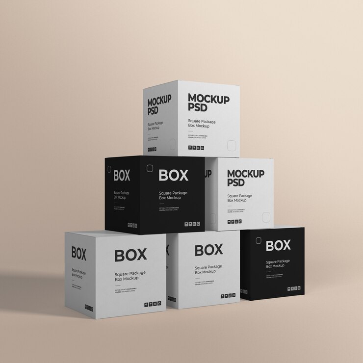 PSD ボックスのモックアップ