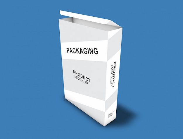 Box packaging mock-up