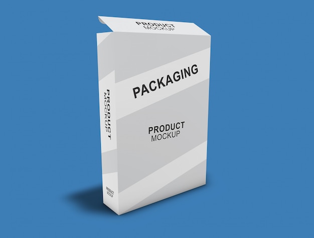 Box packaging mock-up