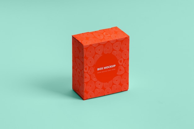 PSD box packaging mockup isolated