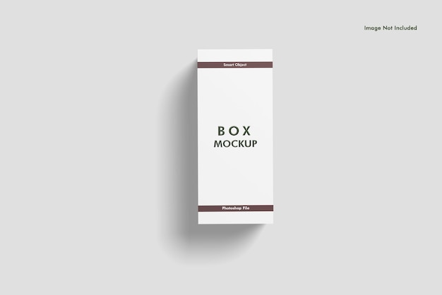 Box Packaging Mockup Top Angle View