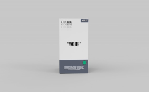 Box packaging mockup