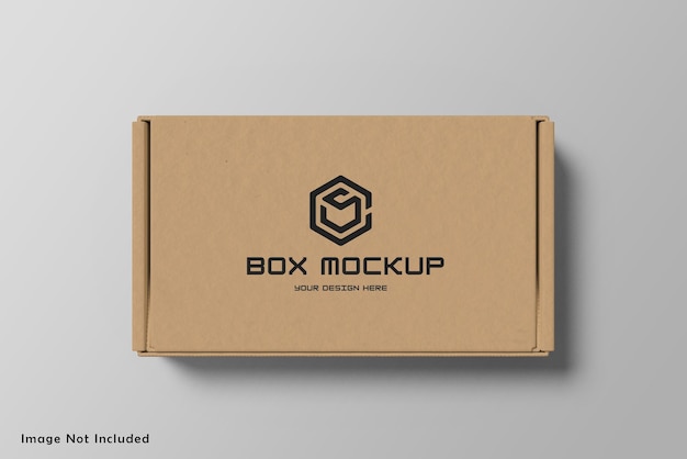 Box packaging mockup