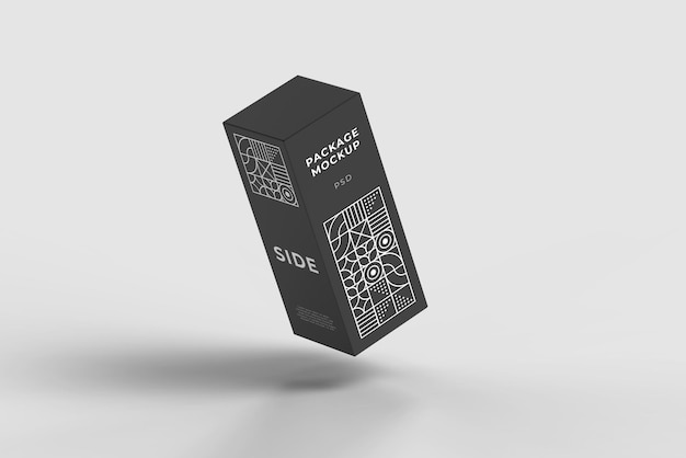 Box packaging mockup