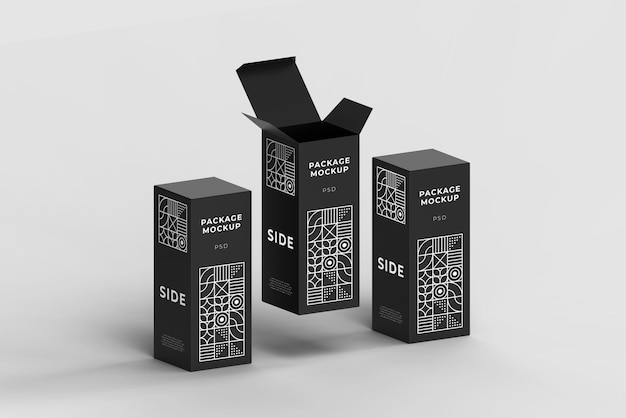 Box packaging mockup