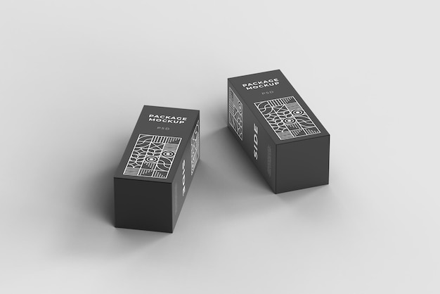 Box packaging mockup