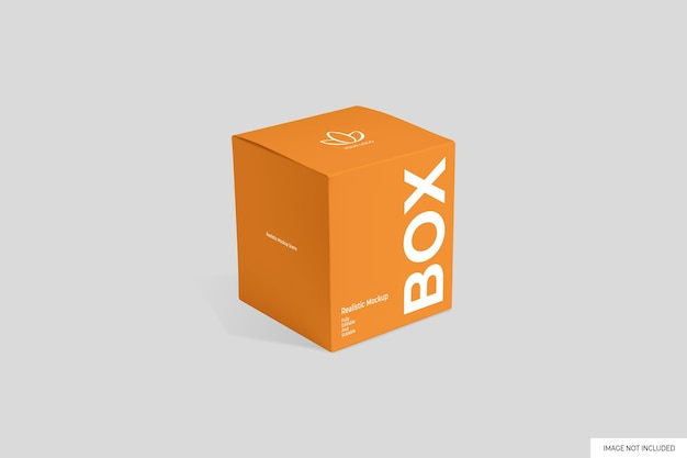 Box packaging mockup