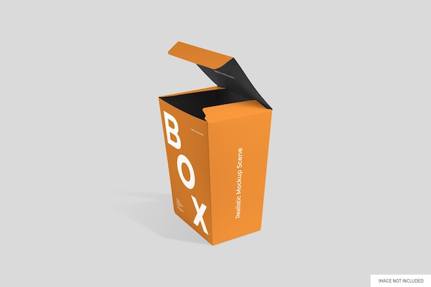 Box packaging mockup