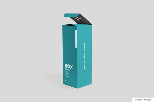 Box packaging mockup