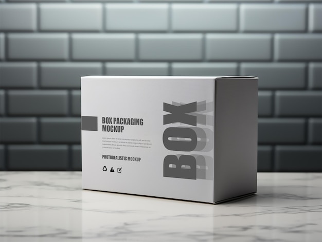 PSD box packaging mockup