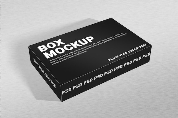 PSD box packging mockup