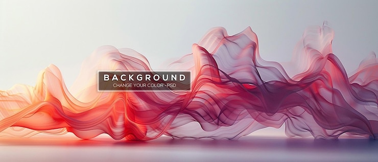 PSD a box of red and black with a black background of smoke