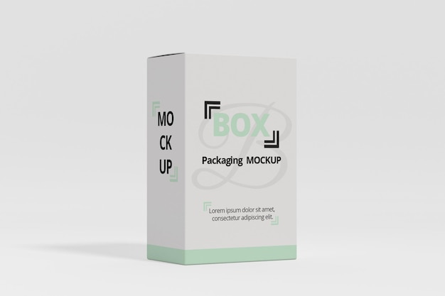 Box stand packaging mockup