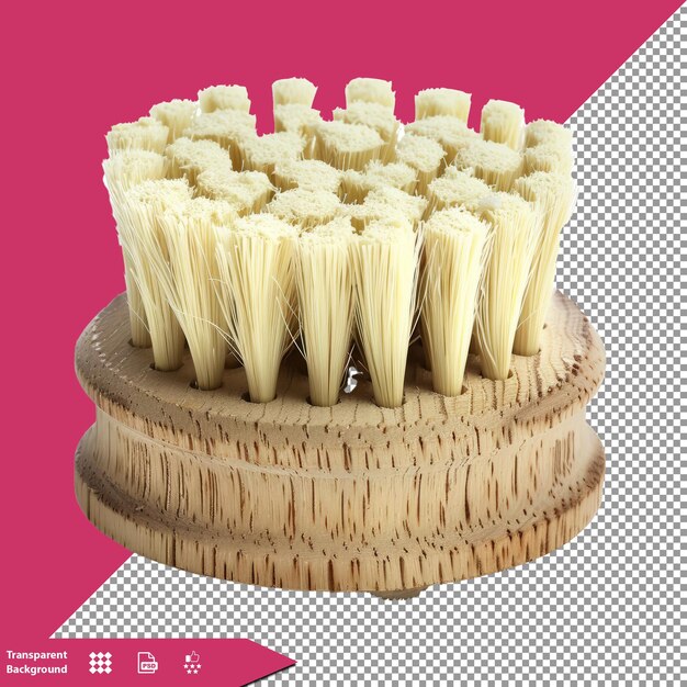 PSD a box of toothpicks sits on a round wooden holder