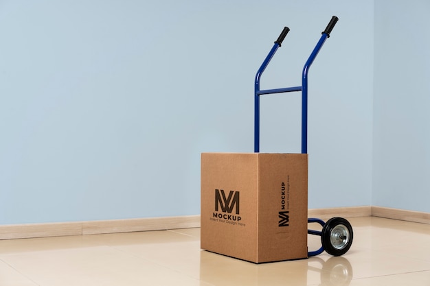 boxes mockup in cart
