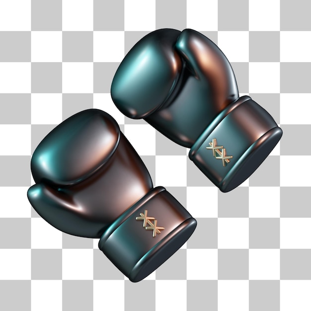 PSD boxhandschoenen sportapparatuur 3d icon