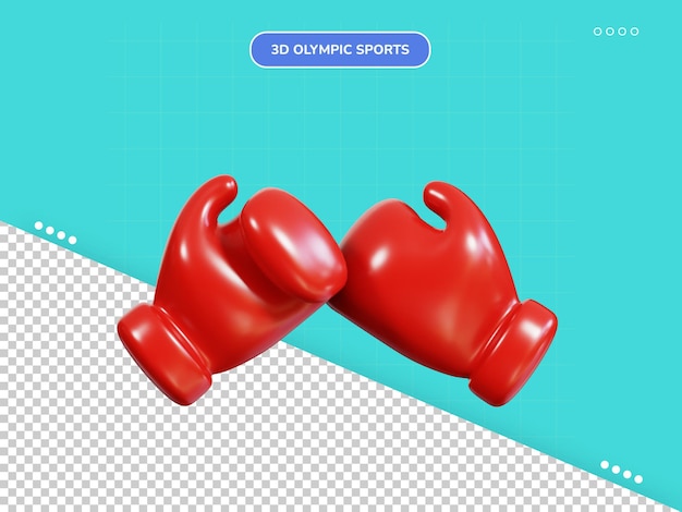 PSD boxing 3d icon