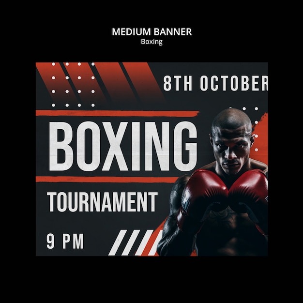 PSD boxing club template