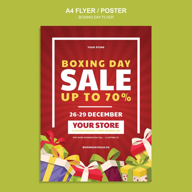 PSD boxing day flyer