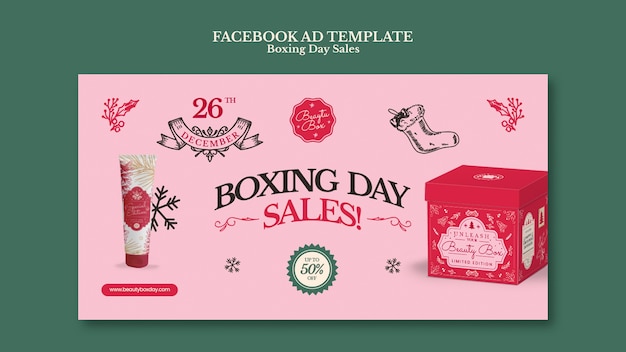 PSD boxing day sales template design