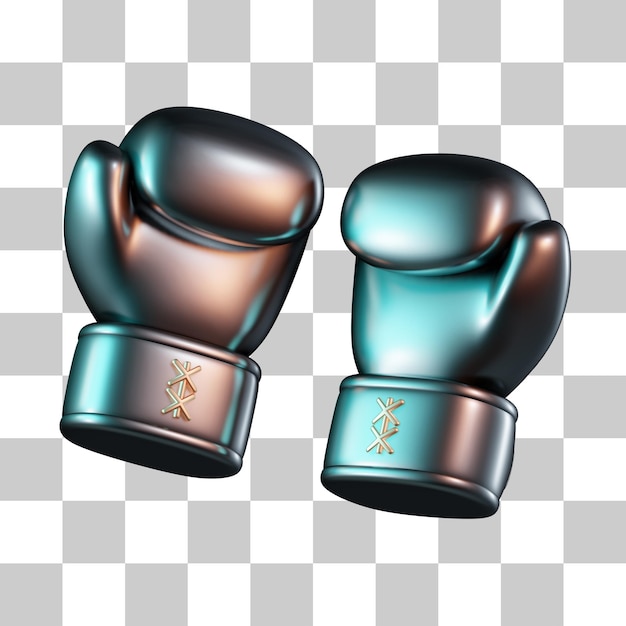 PSD iconica 3d dei guanti da boxe