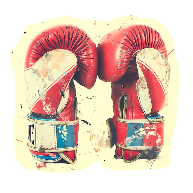 PSD boxing gloves cut out image