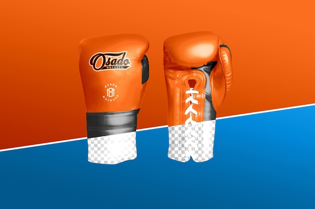 PSD boxing gloves mockup