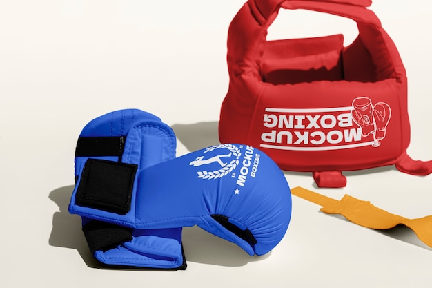 PSD boxing set mockup design