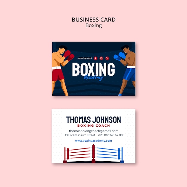 boxing template design