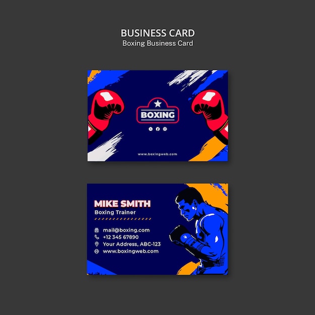 PSD boxing template design