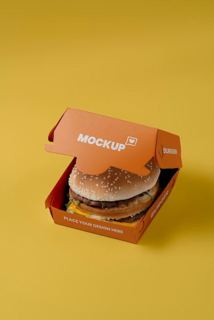 PSD boxmodelontwerp voor fastfood